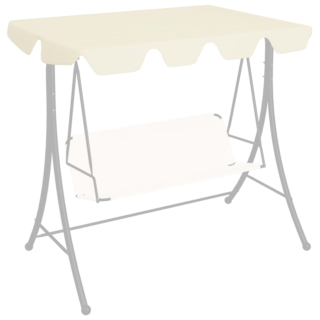 

Replacement Canopy for Garden Swing Cream 226x186 cm 270 g/m²