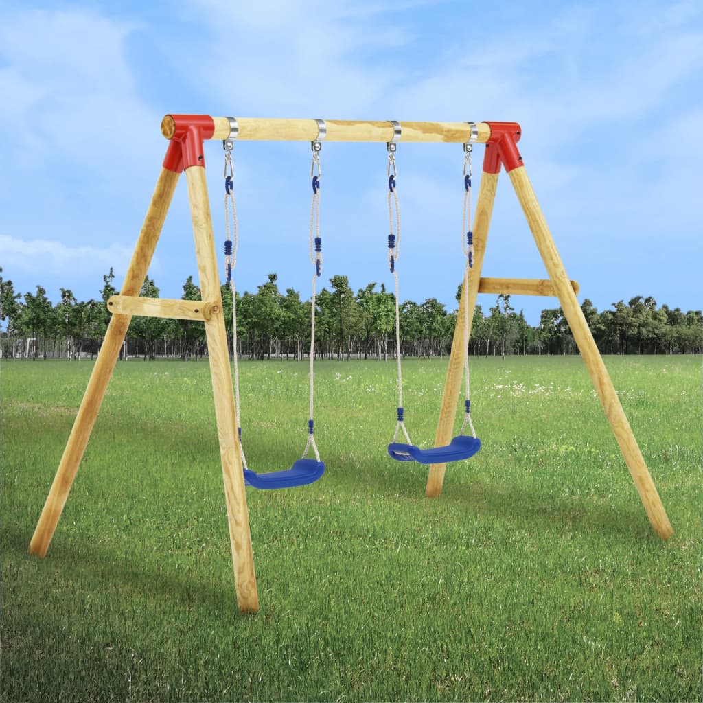 Swing Set 230x130x166 cm Pinewood