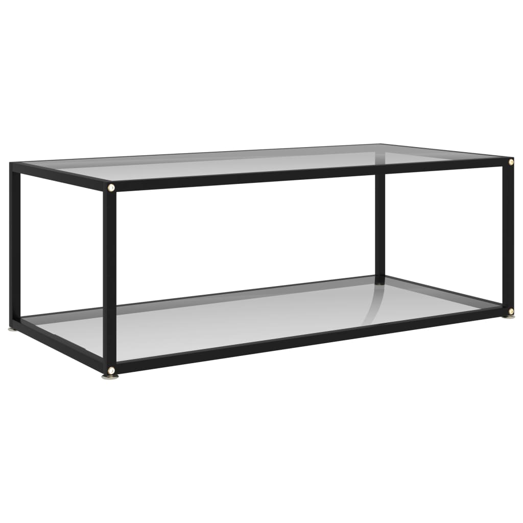 

Tea Table Transparent 100x50x35 cm Tempered Glass