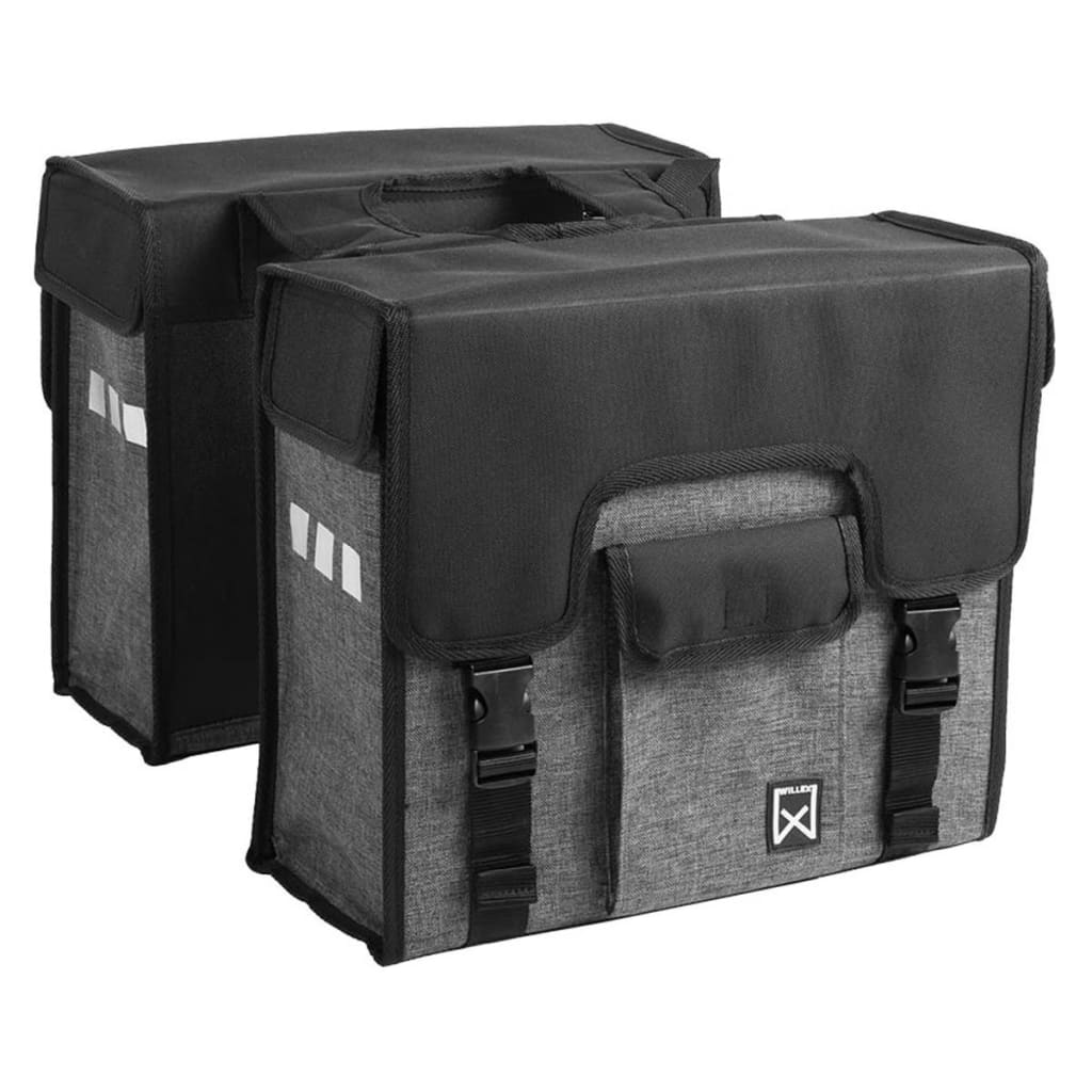 Willex Bicycle Panniers 38 L Black and Grey 10613