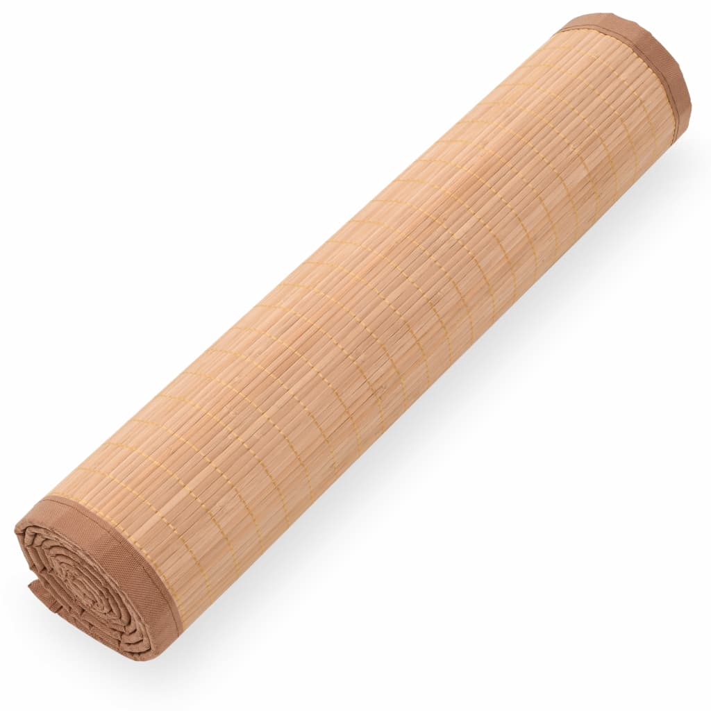 Yoga Mat Bamboo 60x180 cm Brown