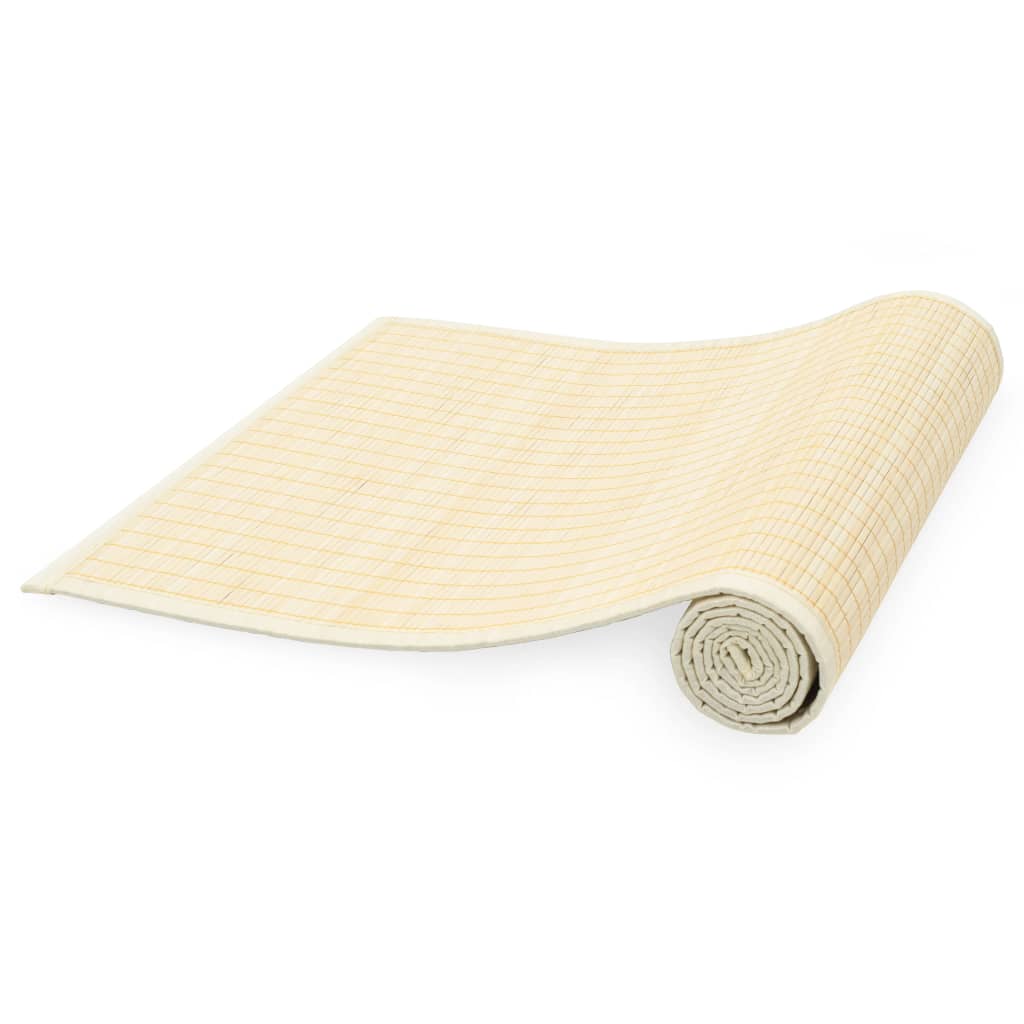 Yoga Mat Bamboo 60x180 cm Natural