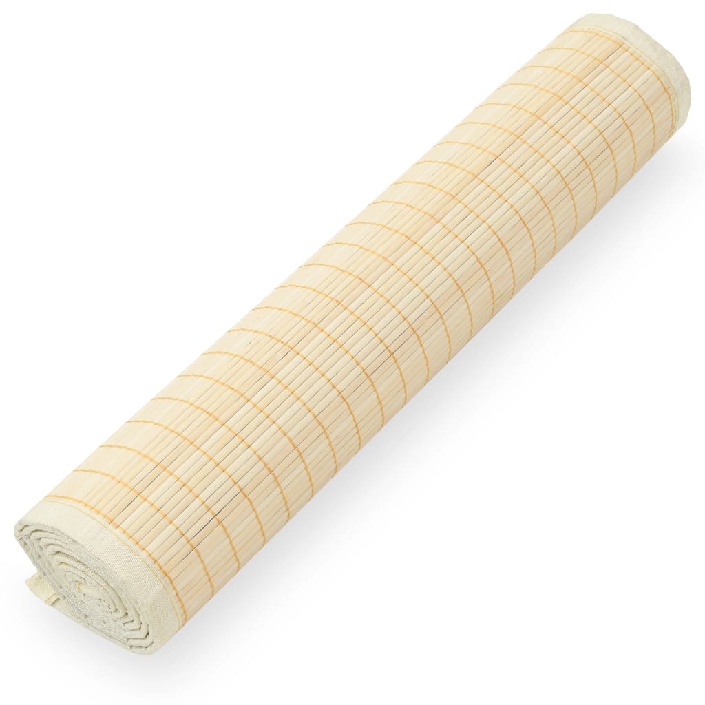 Yoga Mat Bamboo 60x180 cm Natural