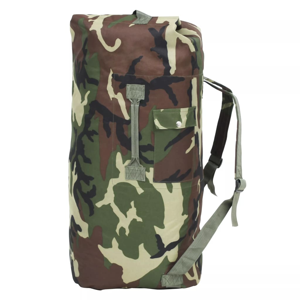 Reisetasche im Army-Stil 85 L Tarnung