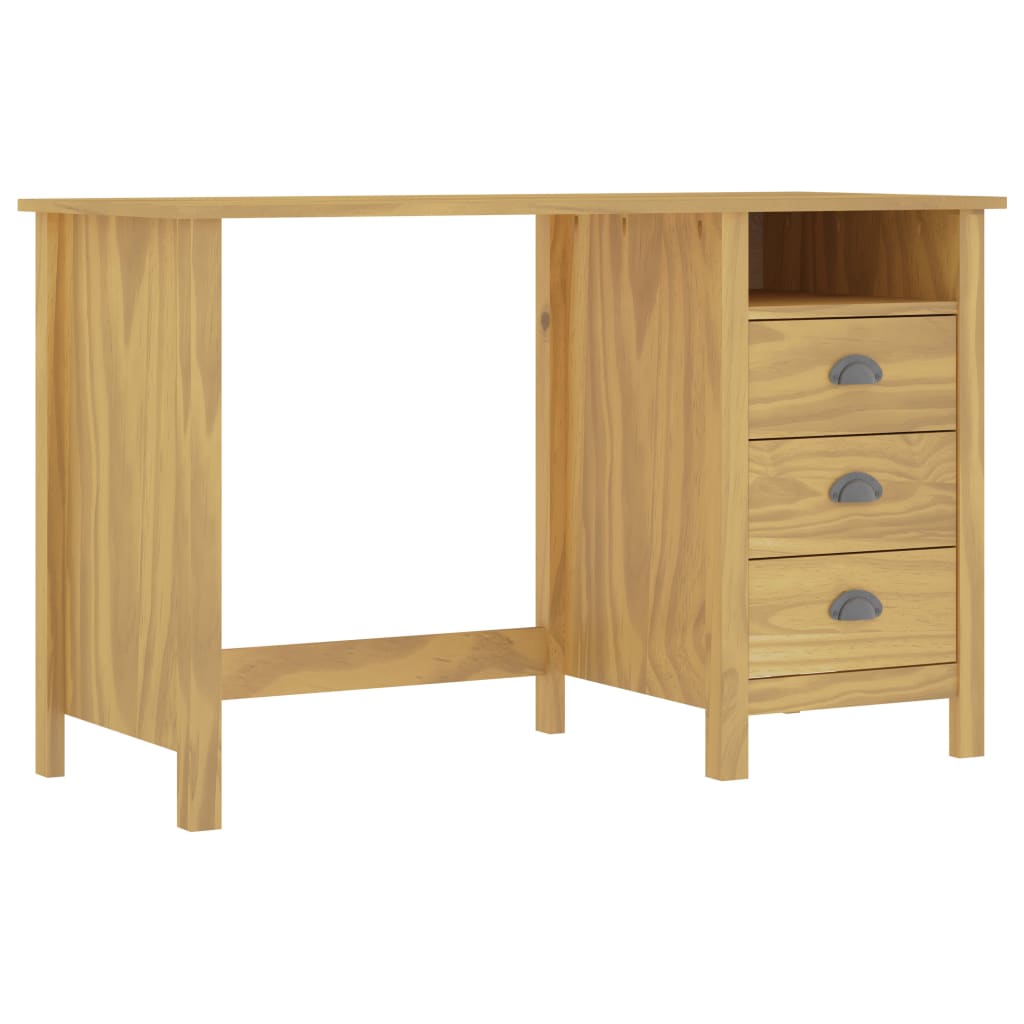 

Desk Hill Range with 3 Drawers 120x50x74 cm Solid Pine Wood