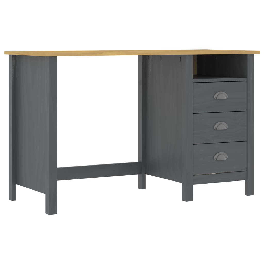 grey pine desk