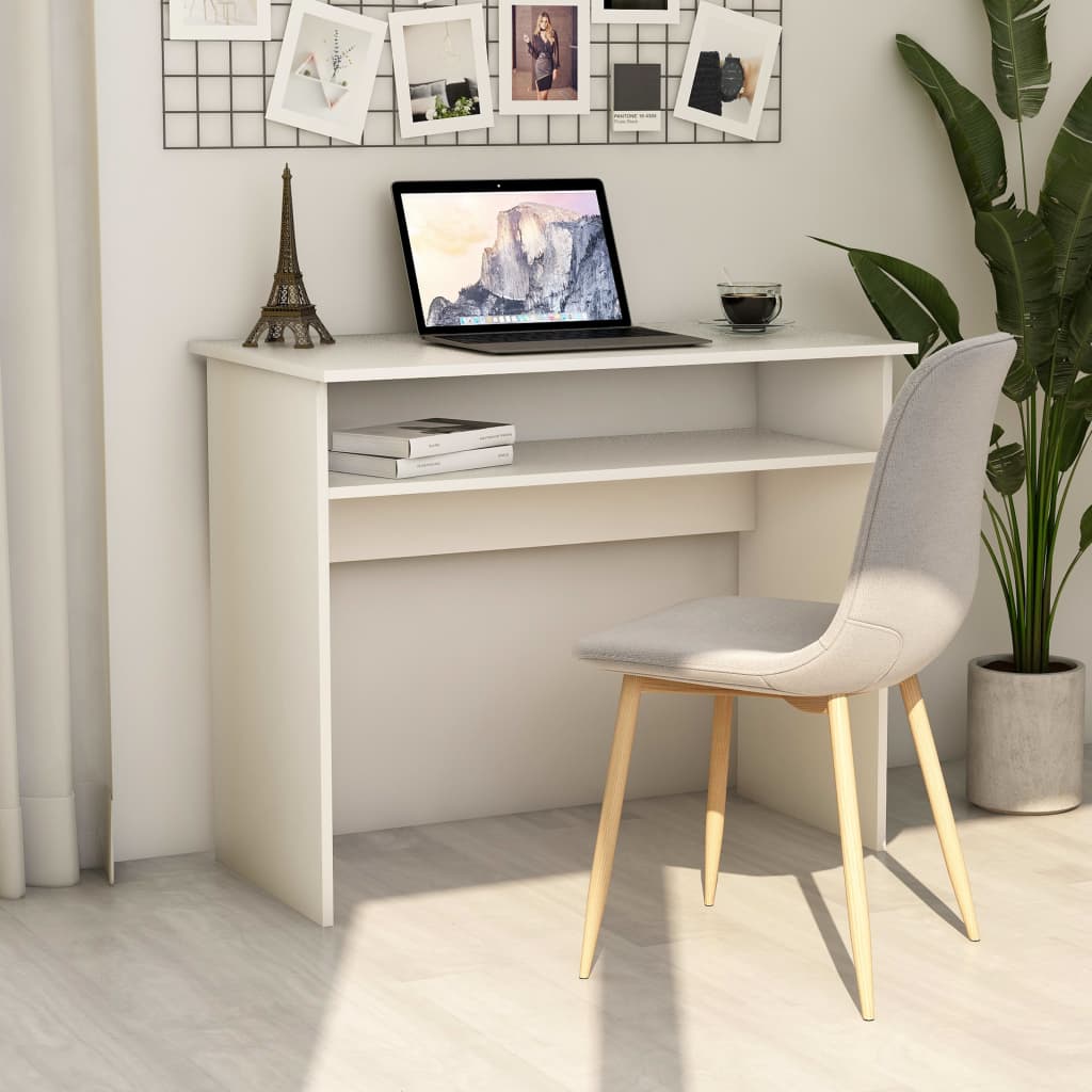 

Desk White 90x50x74 cm Chipboard