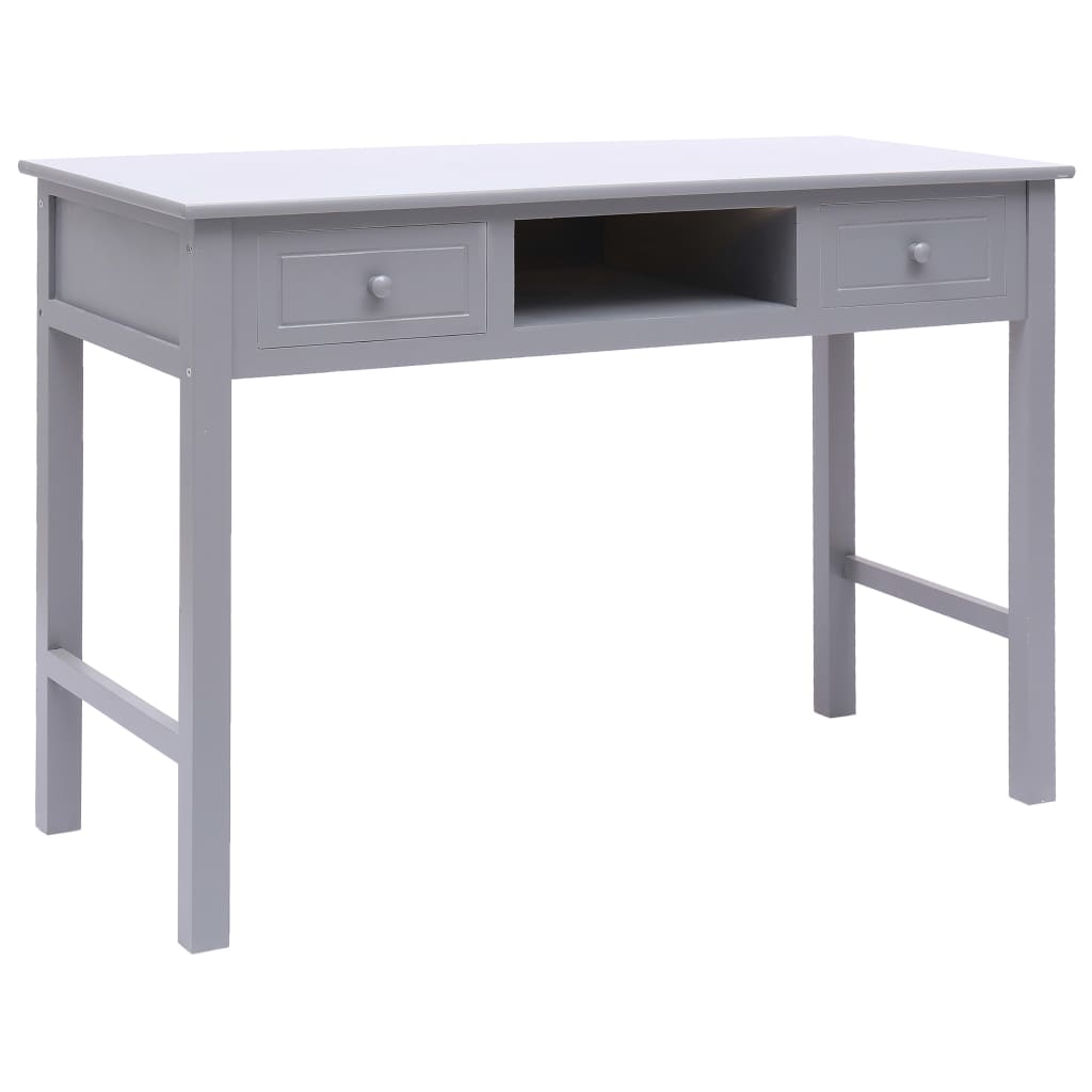 

Writing Desk Grey 110x45x76 cm Wood