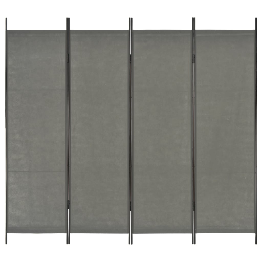 

4-Panel Room Divider Anthracite 200x180 cm