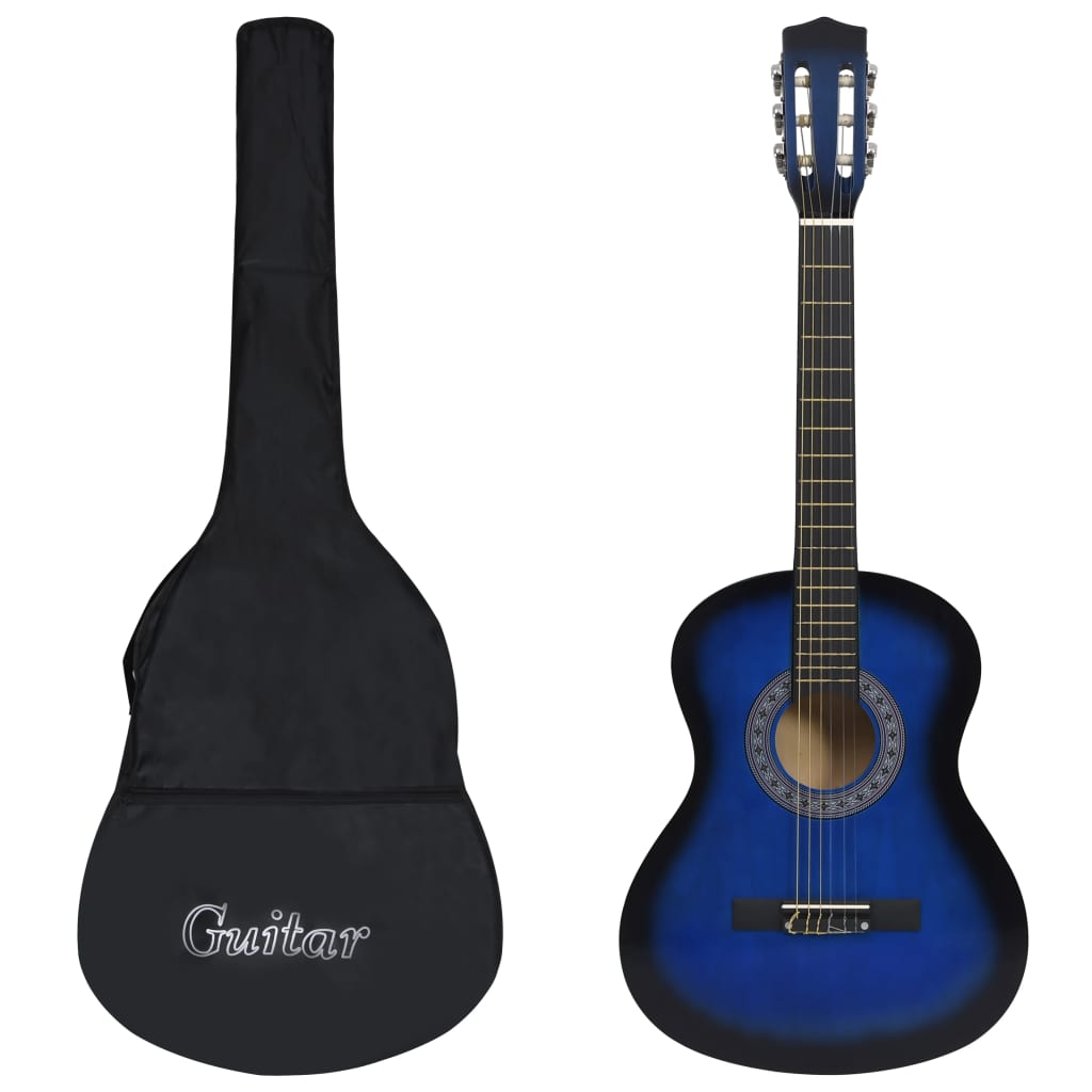 

Classical Guitar for Beginner with Bag Blue 3/4 36"
