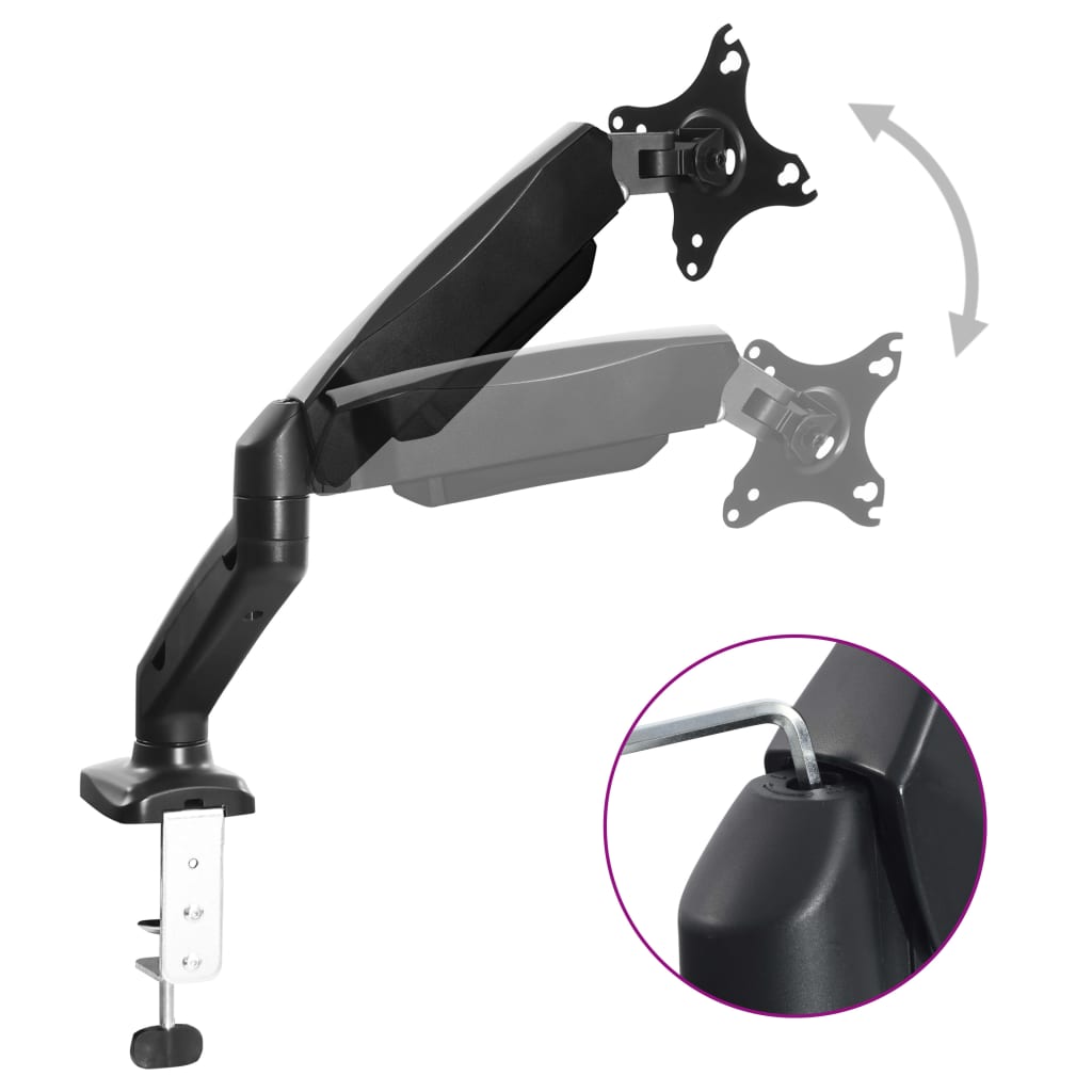 TV Monitor Desk Mount 13"27" with Gas Spring Single Arm