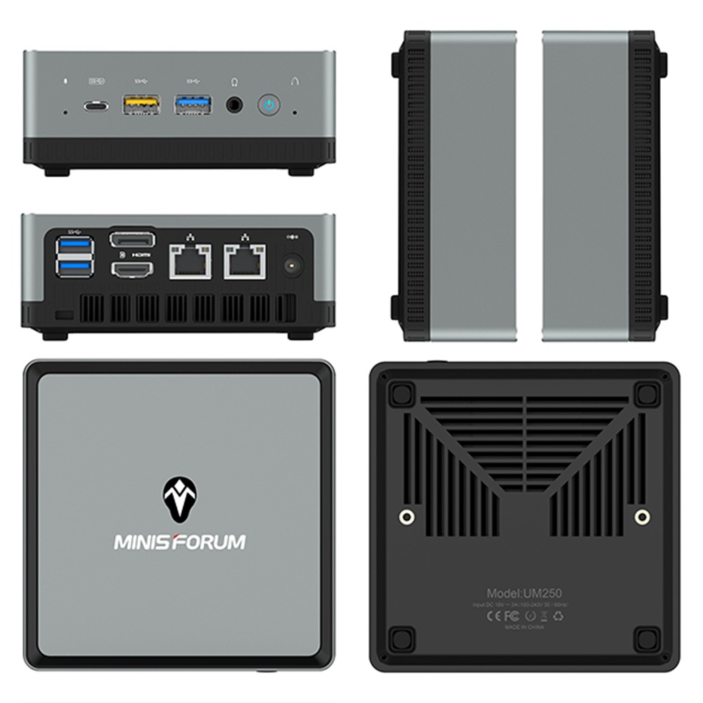 MINISFORUM UM250 MINI PC 16GB/512GB AMD Ryzen5 2500U Mini PC