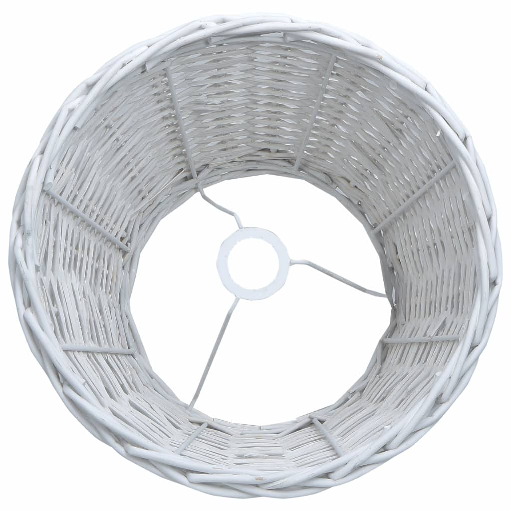 Lamp Shade Wicker 38x23 cm White