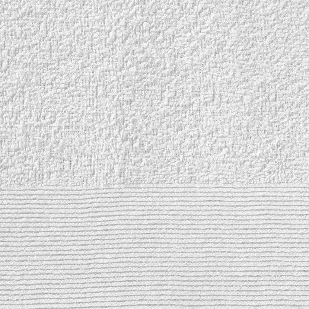 Shower Towels 5 pcs Cotton 450 gsm 70x140 cm White