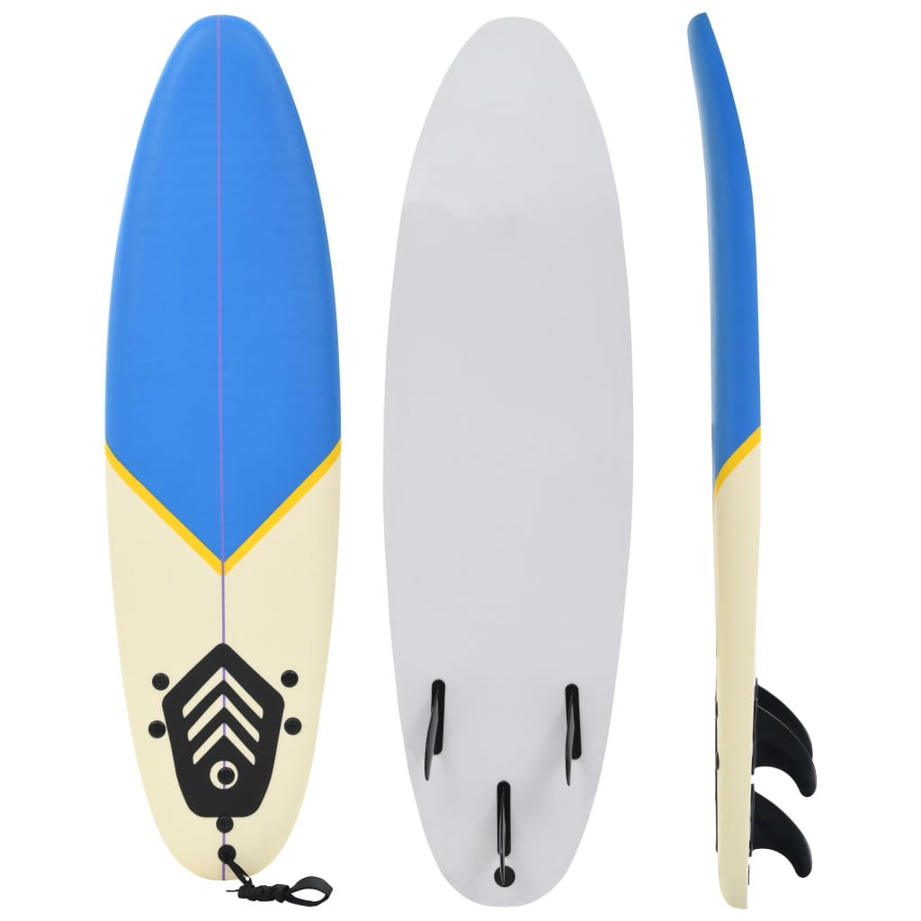 Tavola da surf 170 cm blu e crema