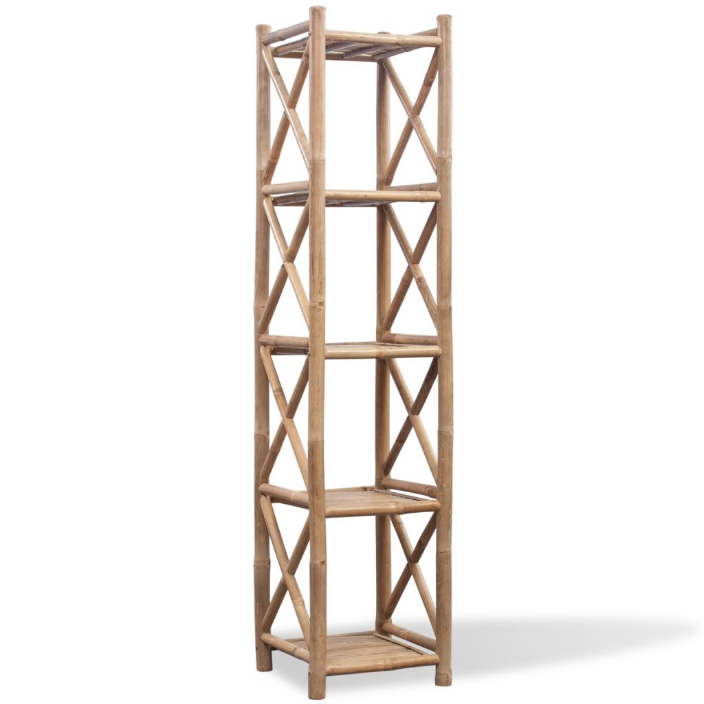 

5-Tier Square Bamboo Shelf