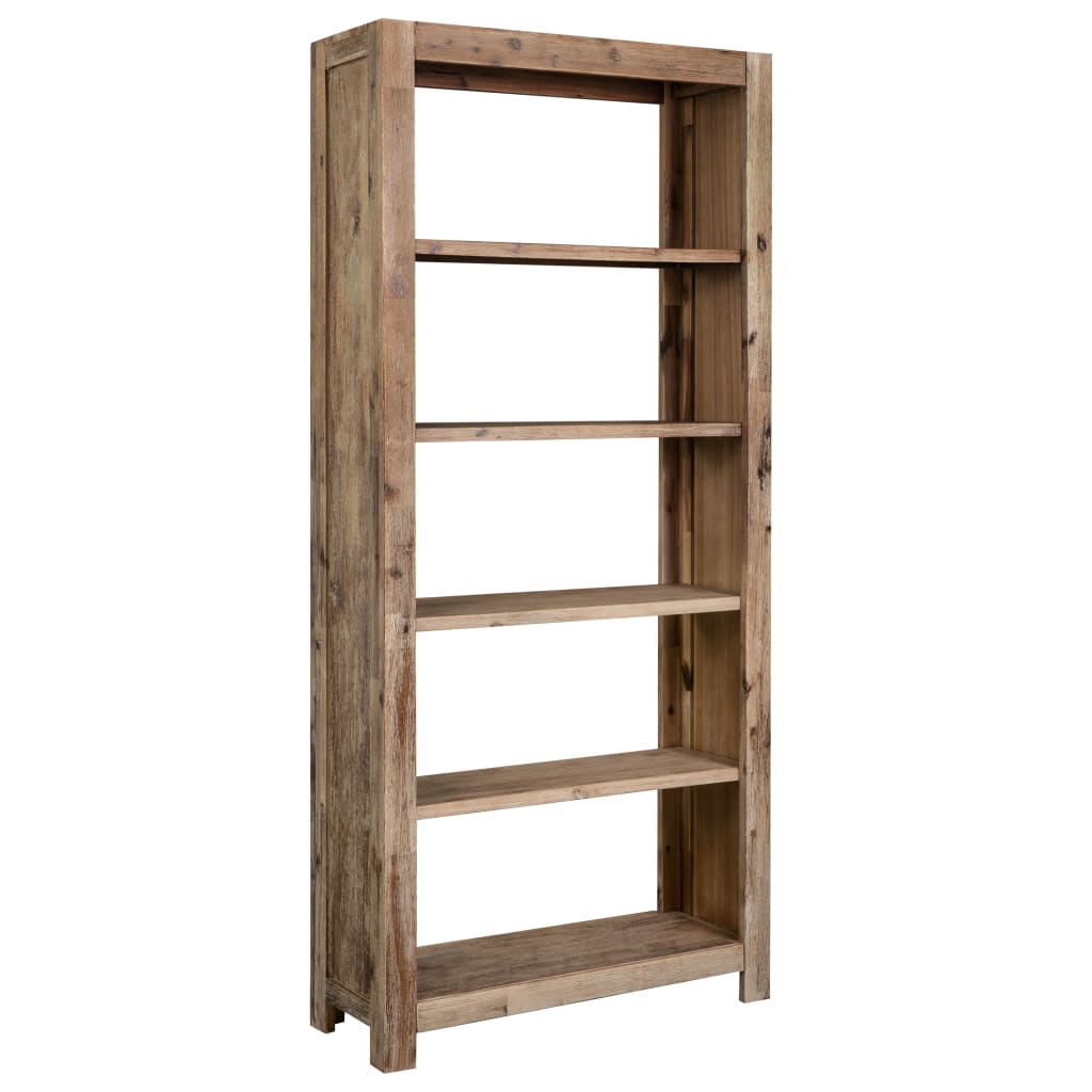

Bookshelf 80x30x170 cm Solid Acacia Wood