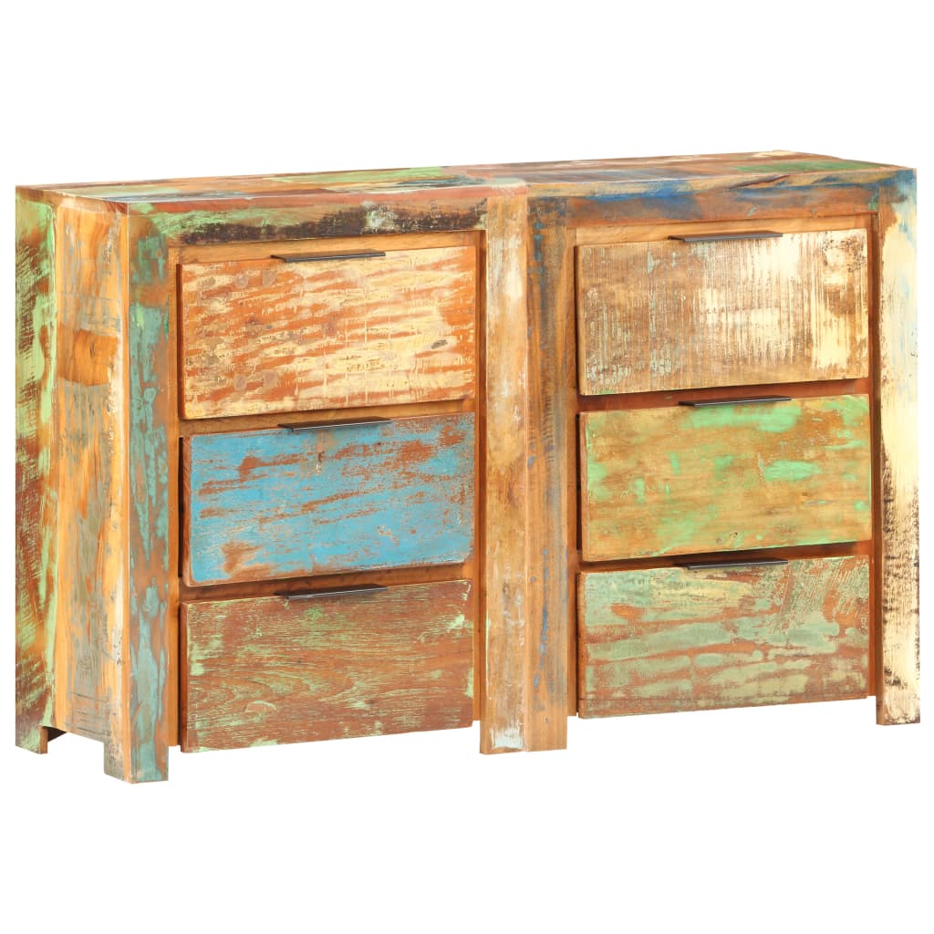 

Drawer Cabinet 118x33x75 cm Solid Reclaimed Wood