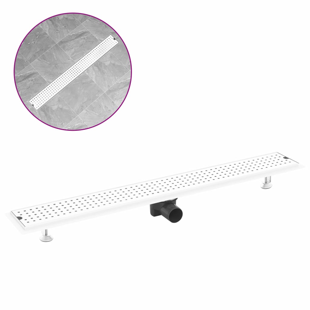 

Shower Drain Dots 93x14 cm Stainless Steel