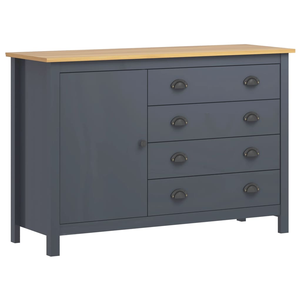 

Sideboard Hill Range Grey 120x40x80 cm Solid Pine Wood