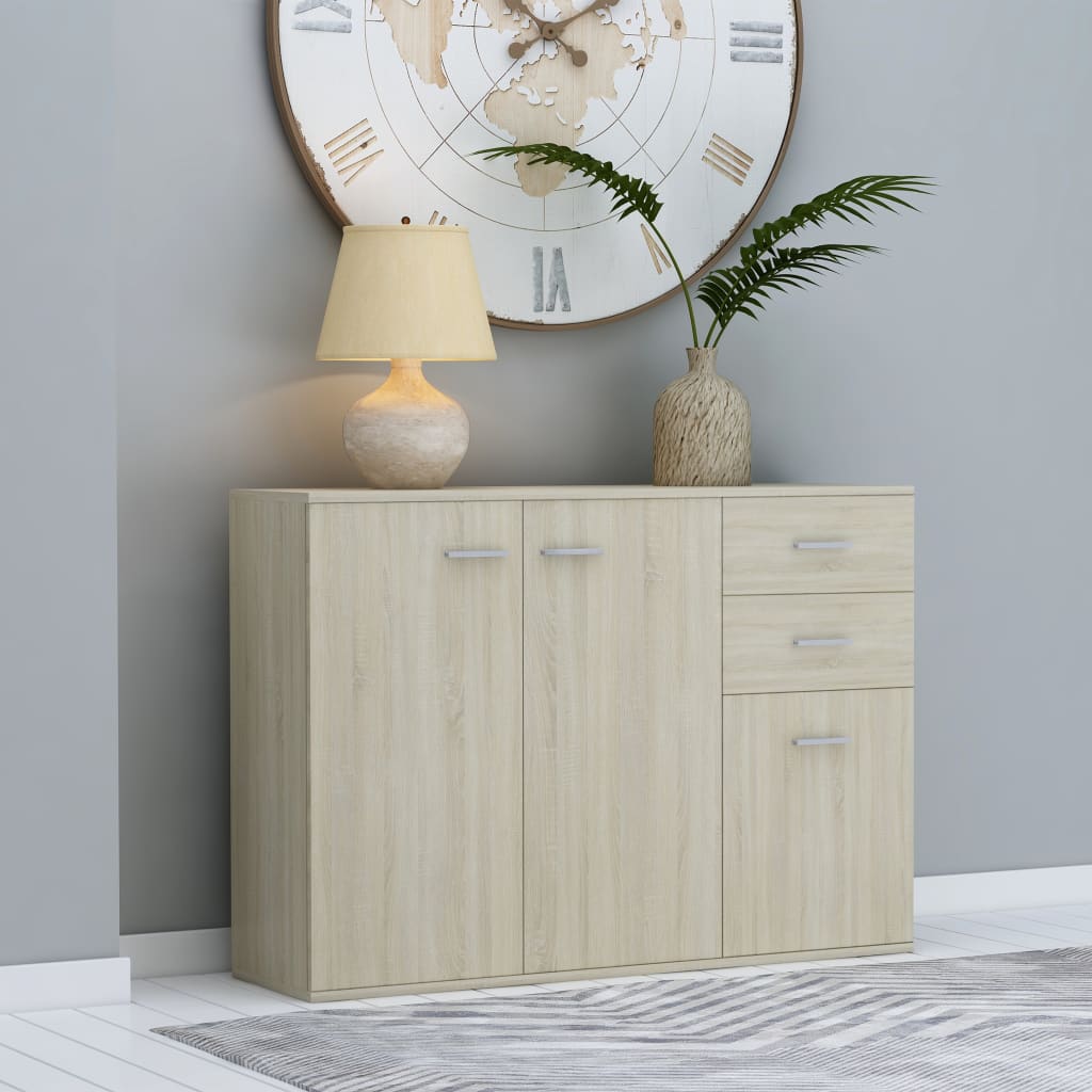 

Sideboard Sonoma Oak 105x30x75 cm Chipboard