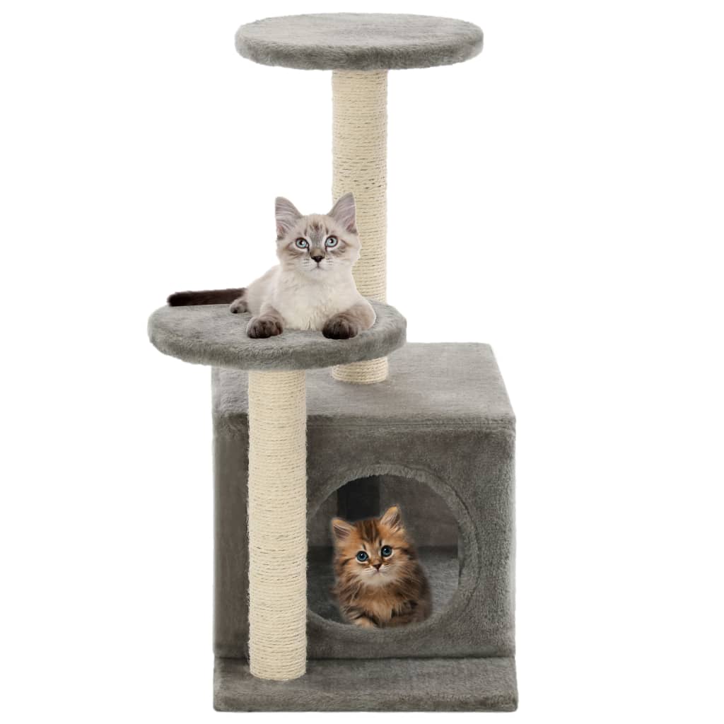 60 Cat Tree House with Sisal Scratching Posts