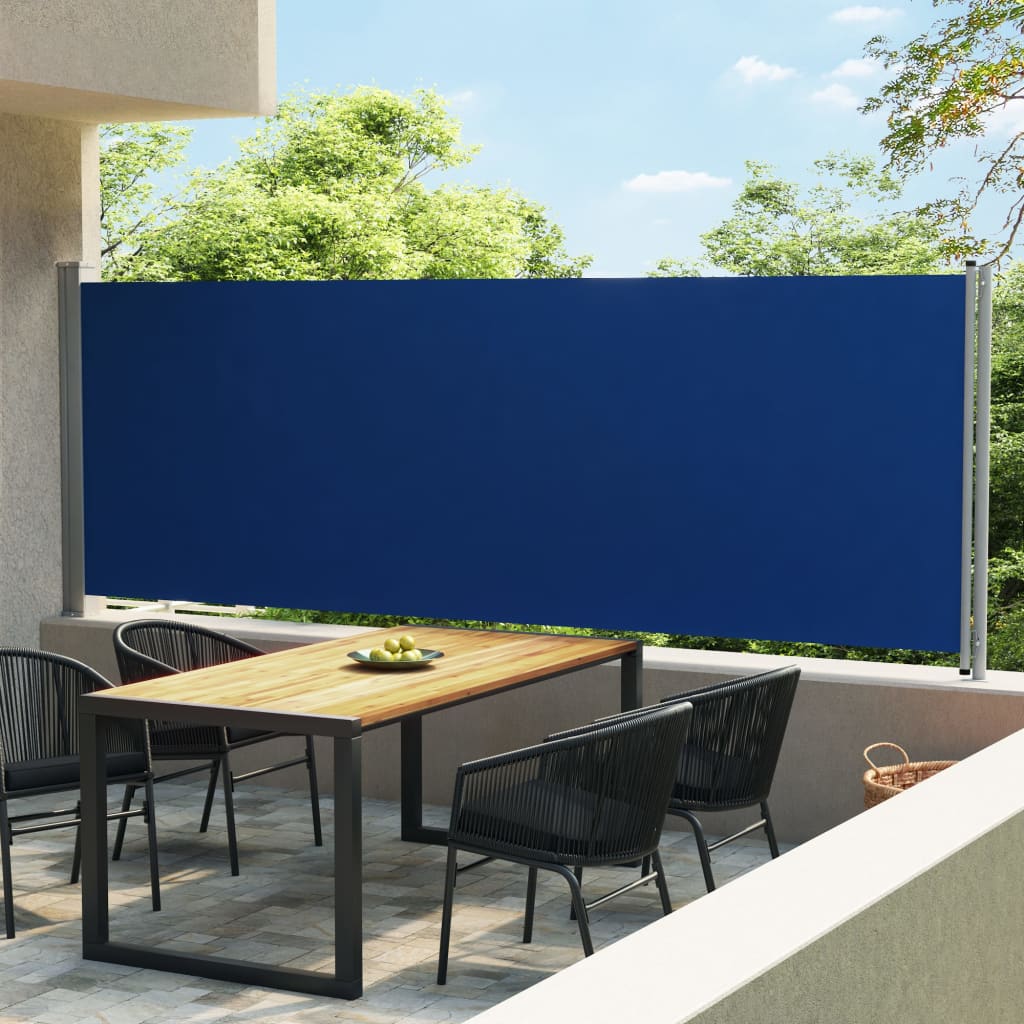 

Patio Retractable Side Awning 600x160 cm Blue