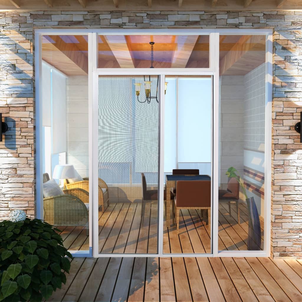 

White Sliding Insect Screen for Doors 120 x 215 cm