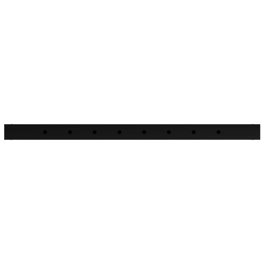 vidaXL Adjustable Work Bench Frames 2 pcs Metal 85x(69-95.5) cm Black