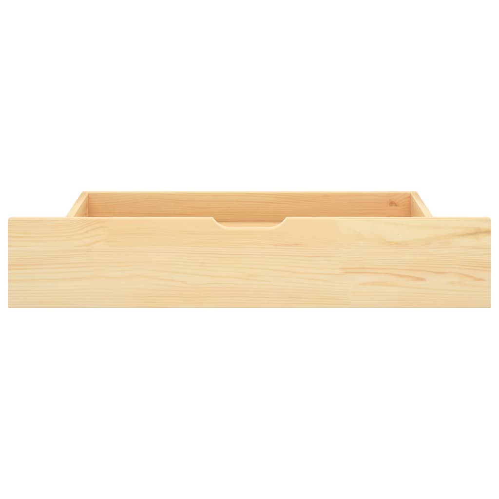 vidaXL Canopy Bed Frame with 4 Drawers Solid Pine Wood 180x200 cm
