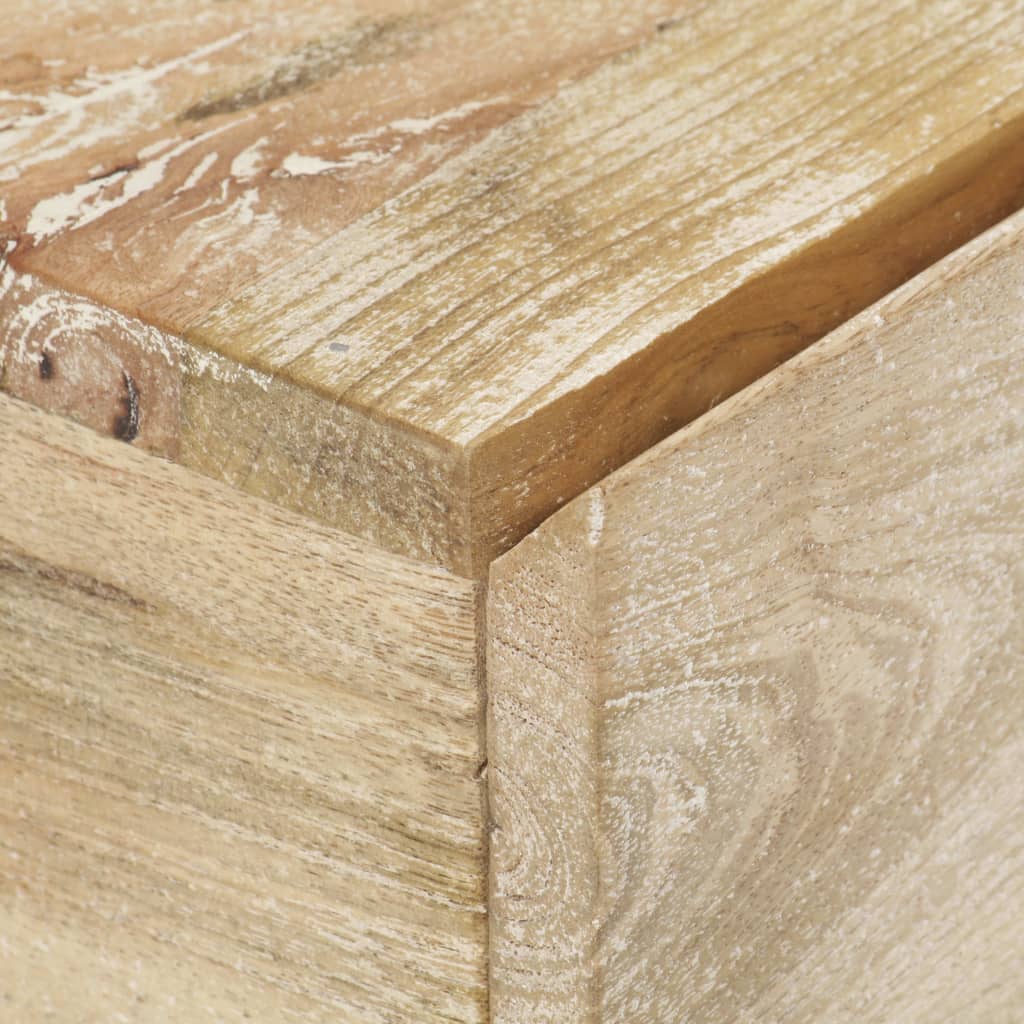 vidaXL Bedside Table 40x30x50 cm Solid Mango Wood
