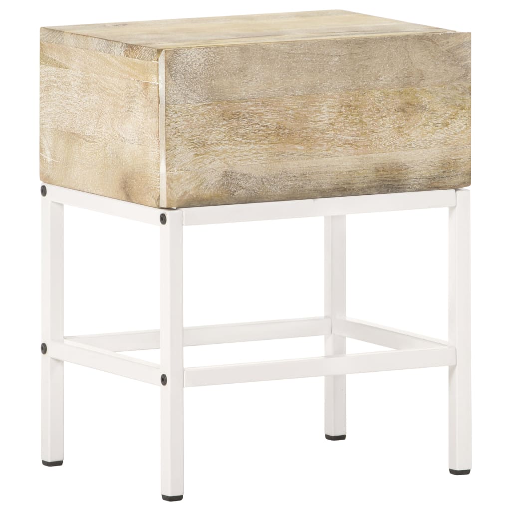 vidaXL Bedside Table 40x30x50 cm Solid Mango Wood