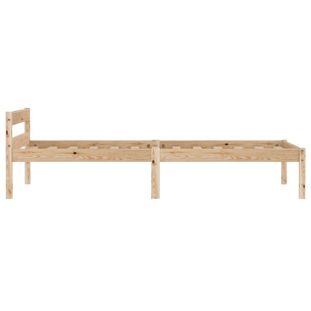 Bed Frame with 2 Drawers Solid Pine Wood 100x200 cm