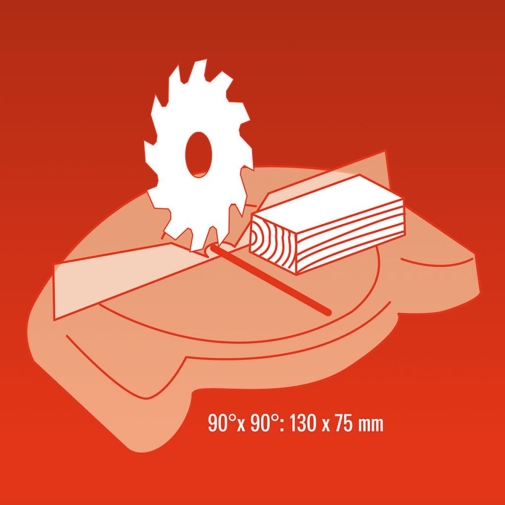 Einhell Crosscut/Mitre Saw with Upper Table TH-MS 2513 T