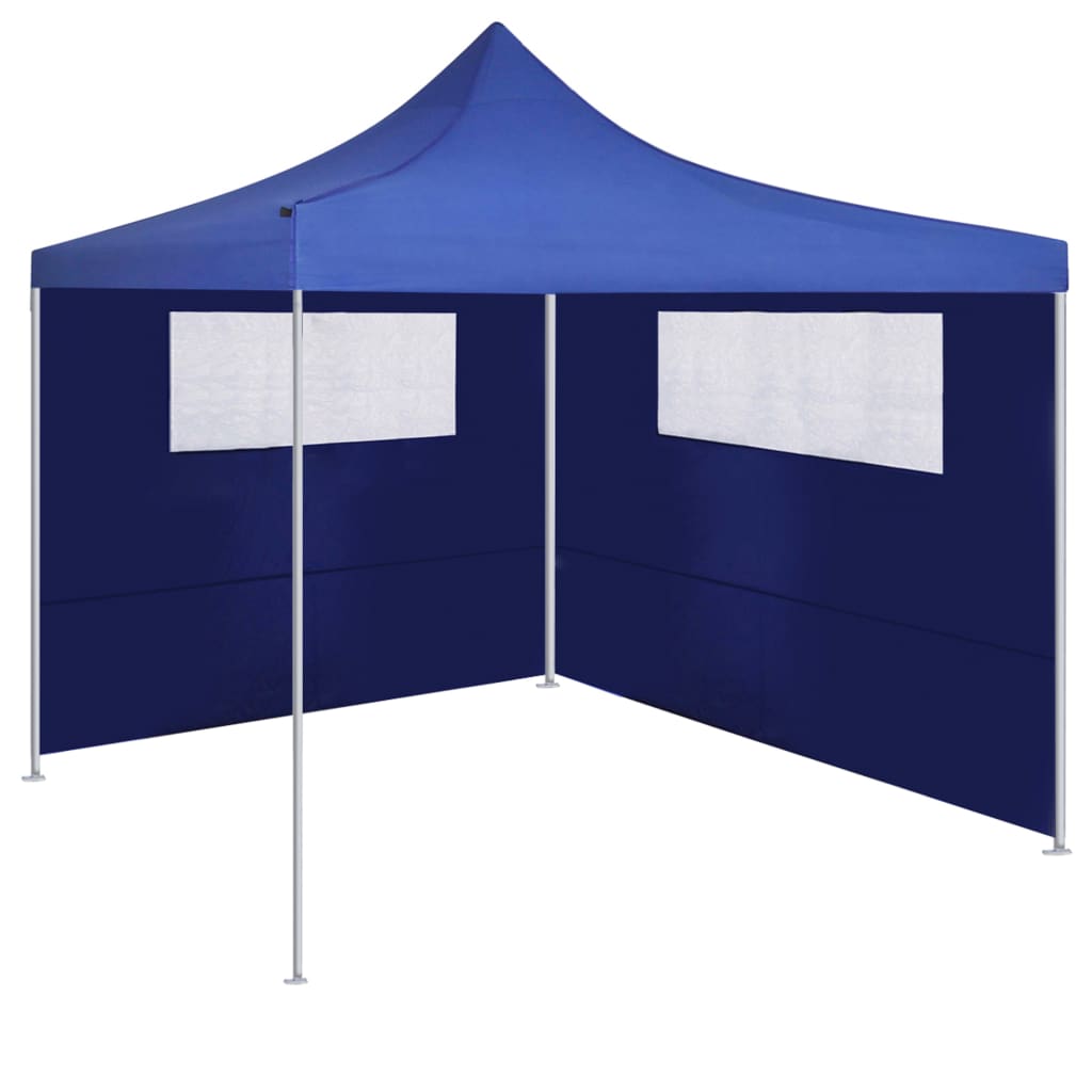 Gazebo Sidewalls with Windows 2 pcs 4.5x2.1 m Blue 70 g/m²