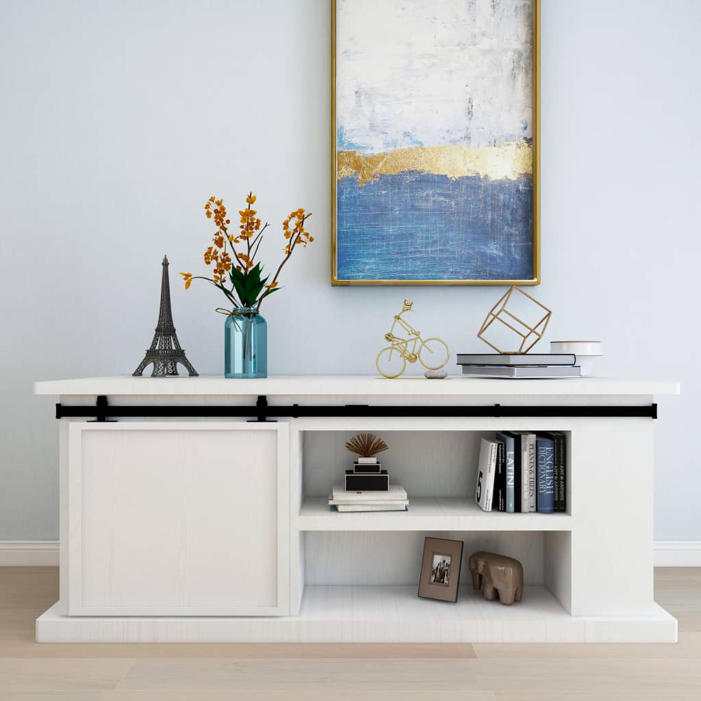 Mini Sliding Barn Door Kit Carbon Steel 183 cm