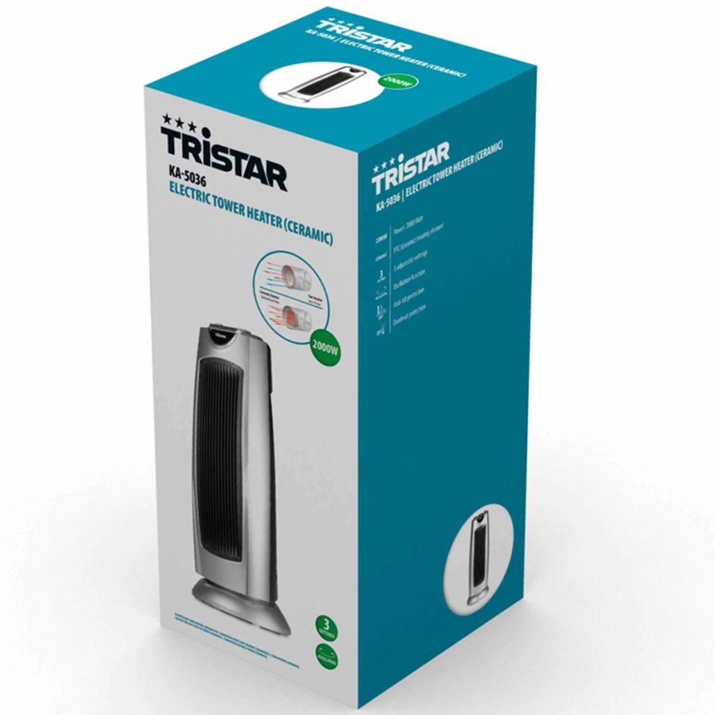 Tristar Oscillating Tower Heater KA-5036 PTC Ceramic 2000 W