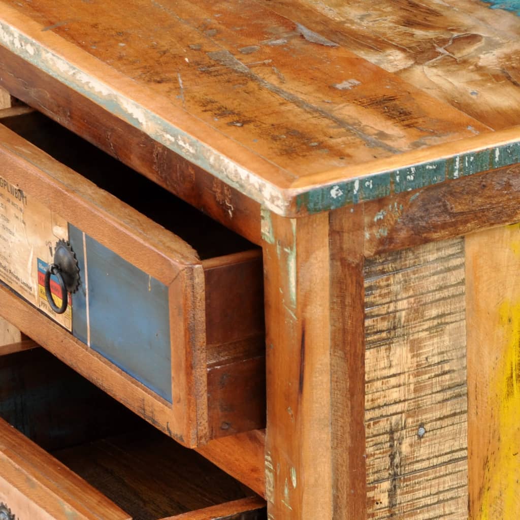 Reclaimed Wood TV TV Stand 4 Drawers