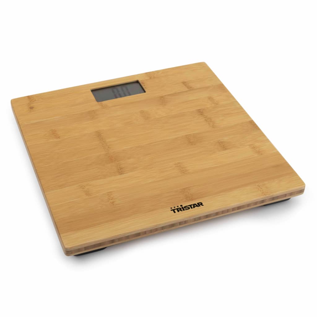 Tristar Bathroom Scales 180kg Bamboo