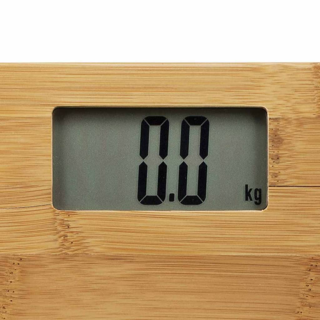 Tristar Bathroom Scales 180kg Bamboo