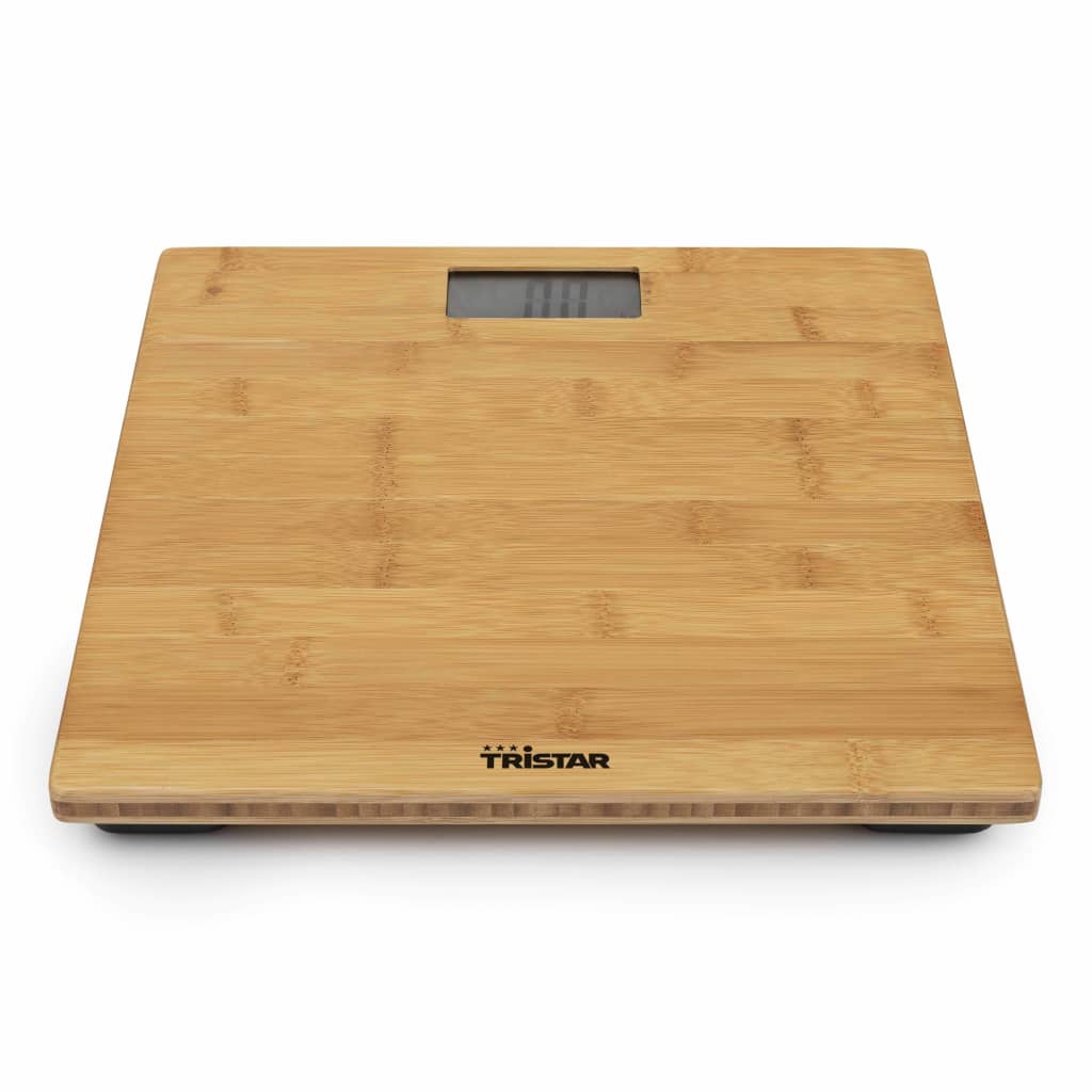 Tristar Bathroom Scales 180kg Bamboo