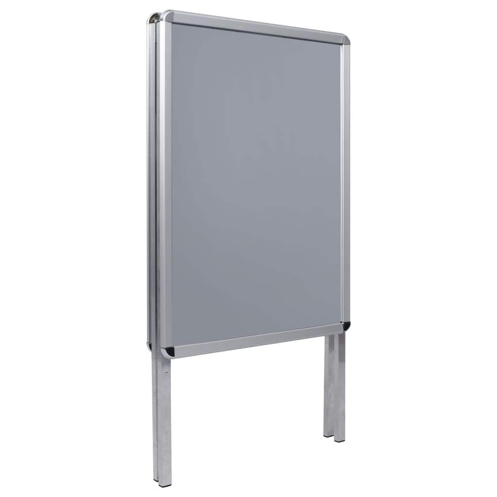 vidaXL A1 Customer Stopper Poster Stand Aluminium
