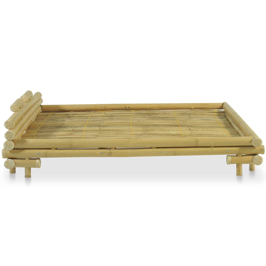 vidaXL Bed Frame Bamboo 160x200 cm