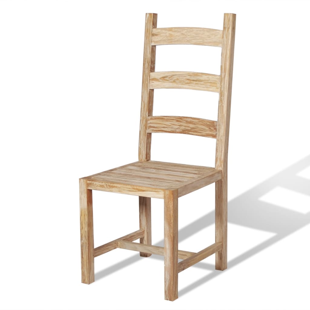 vidaXL Nine Piece Massive Dining Table and Chair Set Teak