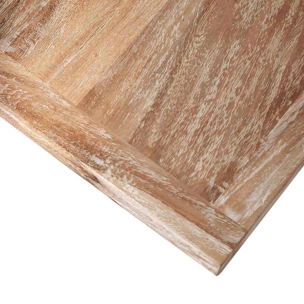 vidaXL Nine Piece Massive Dining Table and Chair Set Teak