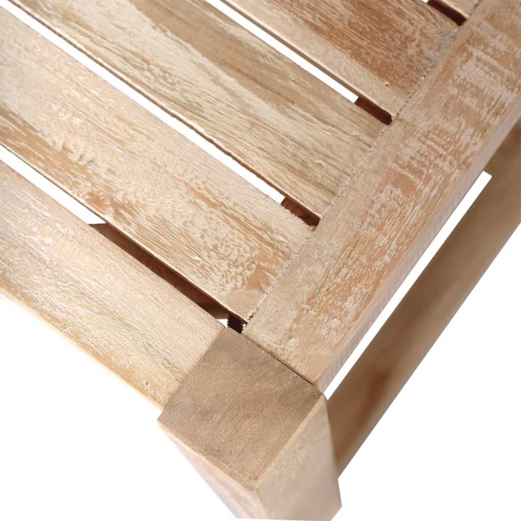 vidaXL Nine Piece Massive Dining Table and Chair Set Teak