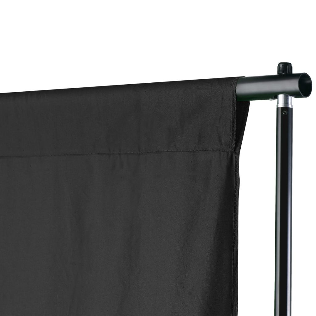 vidaXL Photo Backdrop Support System 600x300 cm Black