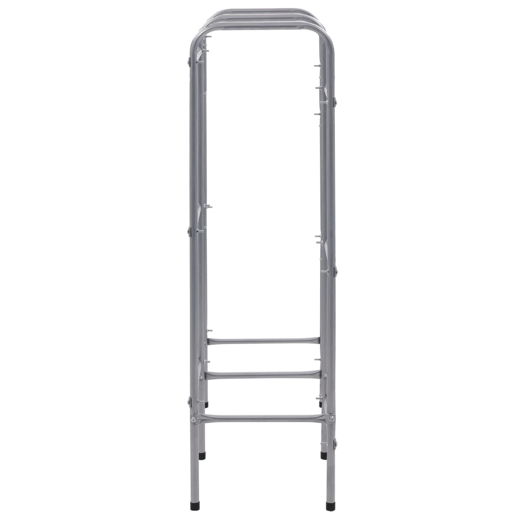 vidaXL Storage Shelf for 6 Crates Silver 96x33x116 cm Steel