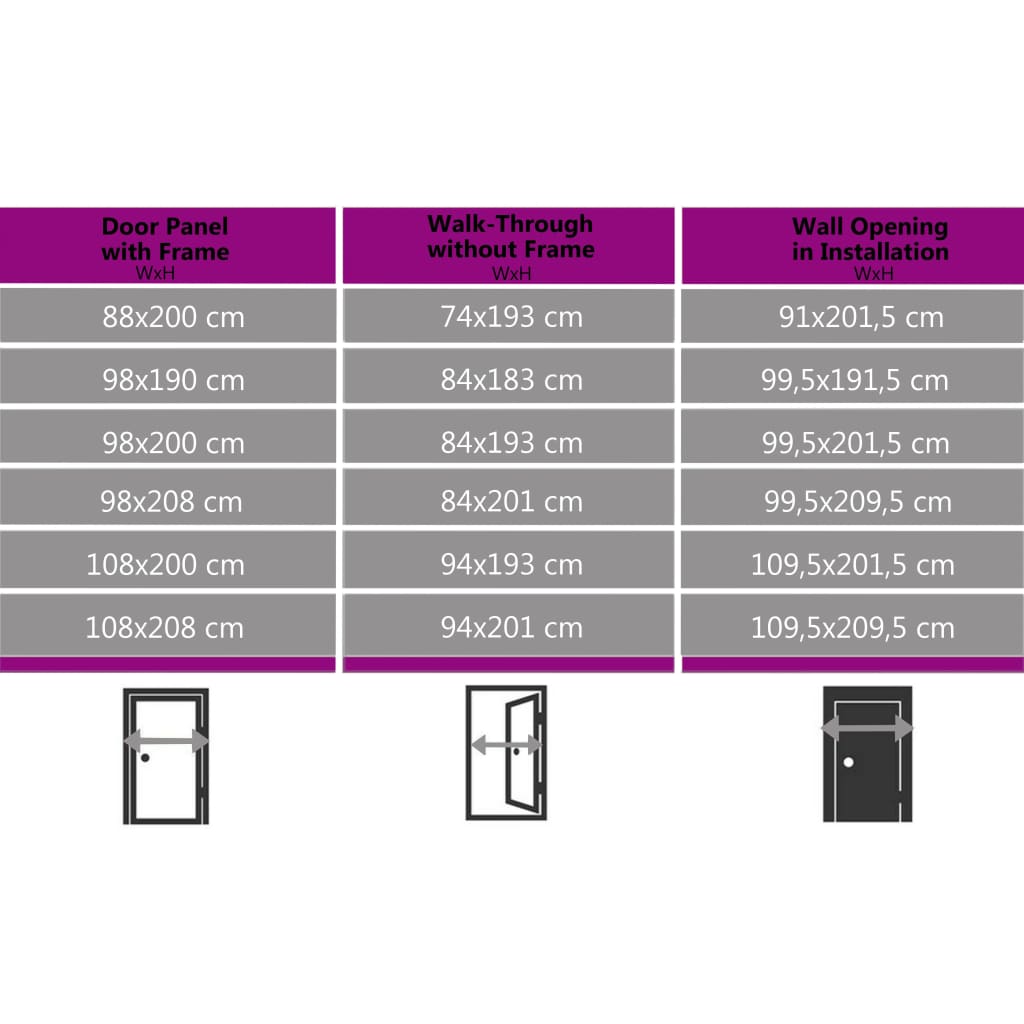 Front Door Aluminium and PVC Anthracite 110x210 cm
