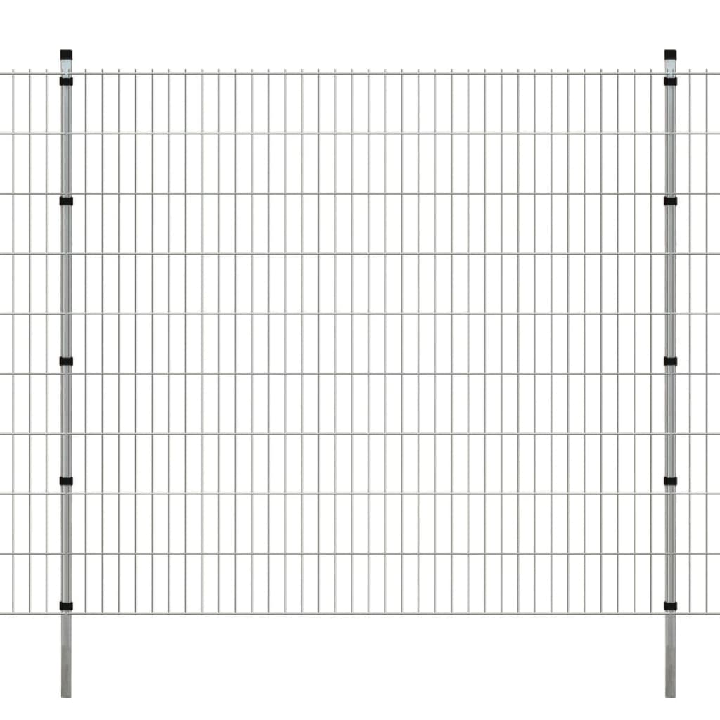 

2D Garden Fence Panels & Posts 2008x1830 mm 36 m Silver